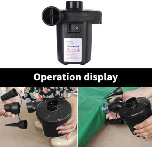 Electric Air Pump 2-in-1 with 3 Nozzles 230V 12V Multi-Freiburgger for Inflatable Mattresses Boats