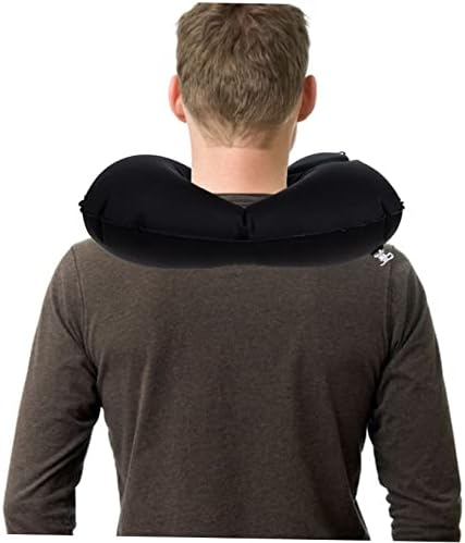 Convenient Inflatable Travel Pillow for Airplane Comfort and Neck Support