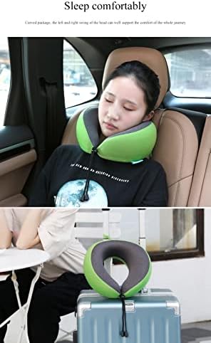 Neck and Head Support Pillow Stop Head from Falling Forward Memory Foam Travel Pillow for Airplane Train or Camp Use
