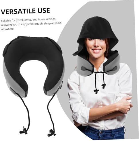 Garneck Travel Pillow - U-Shape Memory Foam Neck Support Pillow for Car Office and Sleep