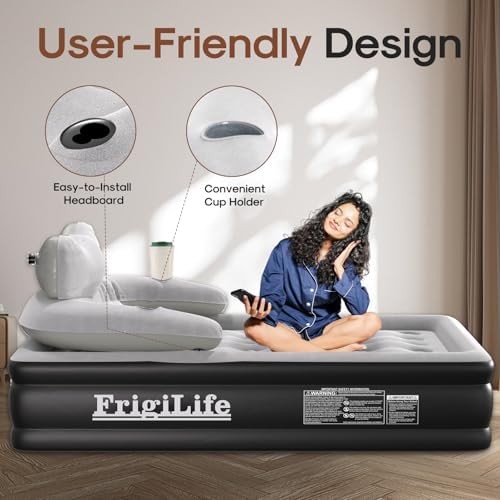 FrigiLife Air Mattress Queen with Pump
