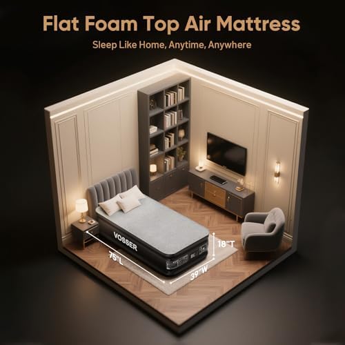 VOSSER Twin Air Mattress with Built-in Pump