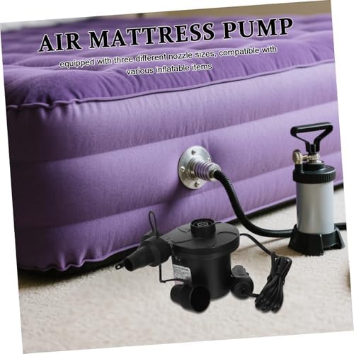STOBAZA 1 Set Nozzle Quiet Operation Power Pump for Camping Pool Inflatable Beds Efficient Reliable