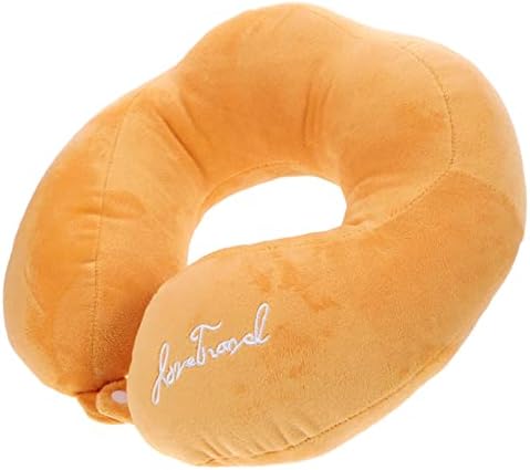 Happyyami U-Shape Travel Pillow Comfortable Neck Cushion with Design for Airplane Train and Car