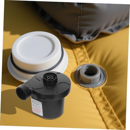 Zerodeko Compact Inflatable Mattress Inflator with Nozzles for Travel Pools Boats and Camping