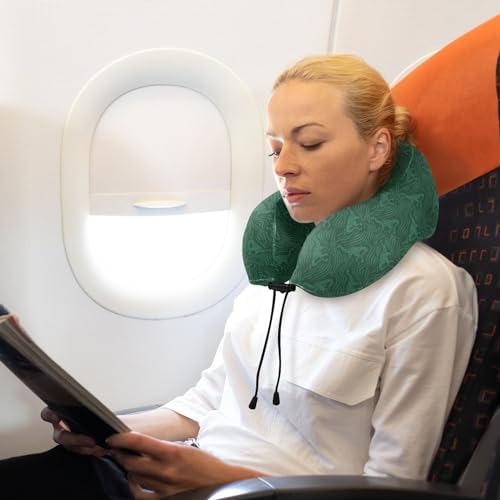 ALAZA Neck Travel Pillow - Memory Foam Dinosaur Silhouette Pillow