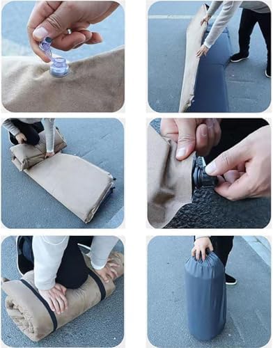 Car Inflatable Mattress for Kia EV6 EV9 Portable Flocking Air mattress camping travel mattress