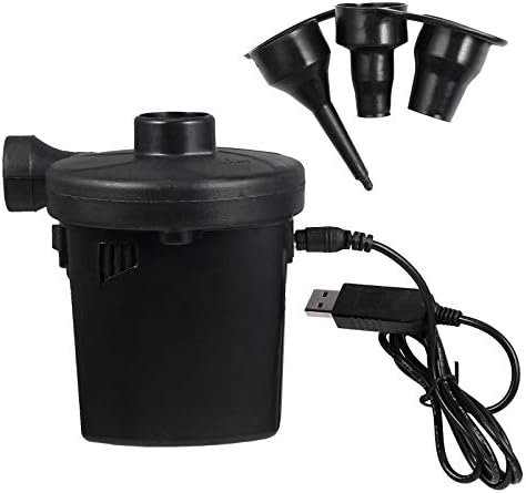 Rechargeable USB Electric Air Pump - Fast Inflater for Air Mattresses and Inflatables