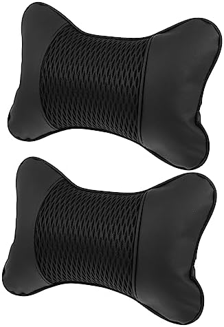 3D Car Headrest Pillow Universal Neck Support 2pcs