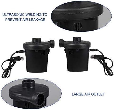 Rechargeable USB Electric Air Pump - Fast Inflater for Air Mattresses and Inflatables