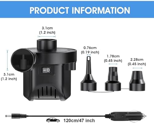Quick InflateDeflate Pump for Outdoor Use