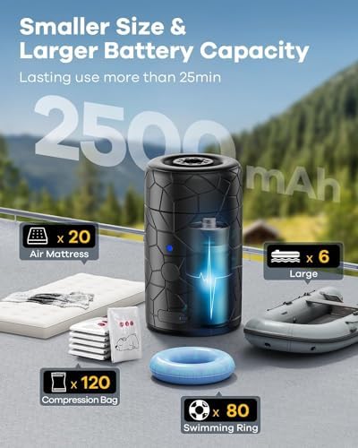 Mini Rechargeable Air Pump Boyle 4500Pa for Inflatables - Lightweight Powerful