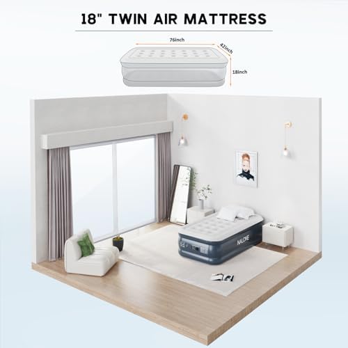 Perfect Match NAloneAir Mattress Twin with Built-In Pump
