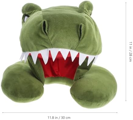 Dinosaur Hooded Travel Pillow Plush Neck Support Cushion