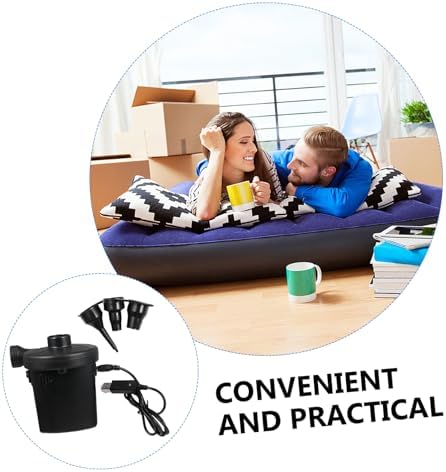 VOSAREA Rechargeable USB Air Pump for Fast Inflation of Air Mattresses Pools Rafts and More