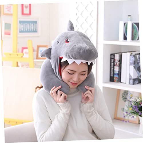 Shark Head Travel Pillow for Adults and Kids Unisex Perfect for Sleeping Wearing and Fun Parties