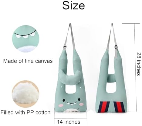 Long Huo U-Shaped Travel Pillow for Adults and Kids - Skin-Friendly Car Seat Pillow for Road Trips