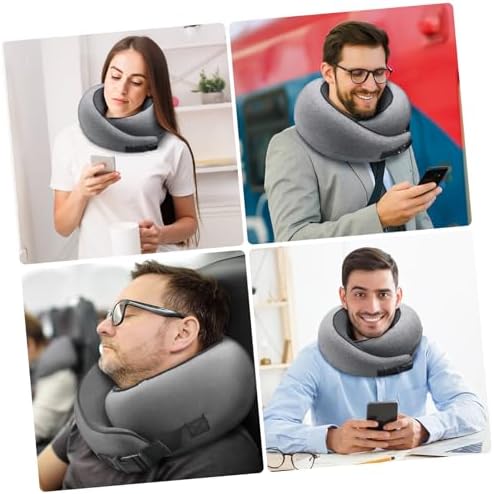 Travel Pillow Shaped Neck Support for Airplane Straps