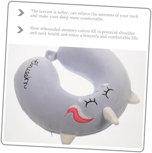 Premium Portable Neck Pillow with Removable Cover for Car Airplane Use