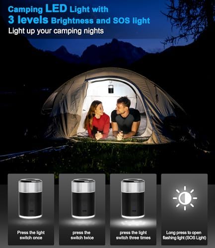 BEAUTYOVO Compact Air Pump with LED Light
