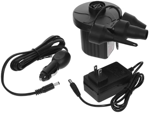 Ciieeo Electric Air Pump Inflatable Mattress Inflater with 3 Nozzles