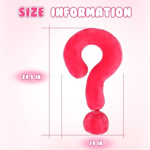 Car Pillow for Kids Neck Pillow Unique Question-Mark Design Perfect for Travel Daily Use