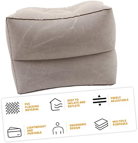 Safe Inflatable PVC Foot Pillow for Airplane Car Train
