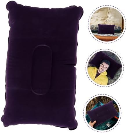 Thick Flocking Travel Pillow for Camping Naps and Neck Support