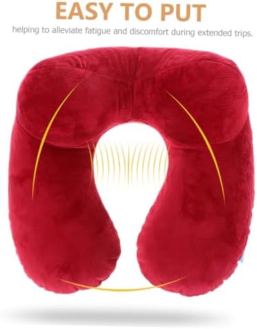 POPETPOP U-Shaped Inflatable Neck Pillow for Travel