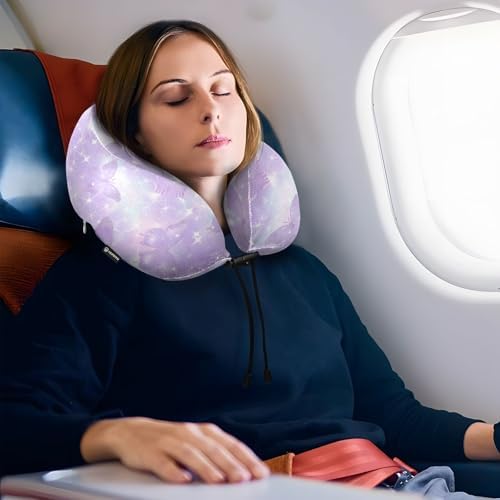 ALAZA Neck Travel Pillow with Memory Foam and Washable Cover 1