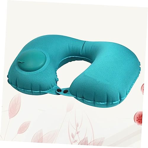 2-Piece Neck Cushion Inflatable Travel Pillow for Airplane - Comfortable Support for Travel Neck and Easy Use