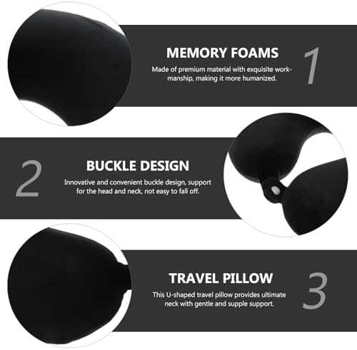 Garneck Memory Foam Pillow Travel Neck Pillow