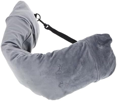 Stash-Ready Travel Neck Pillow with Built-In Sack Portable for Airplane Hotel or Carbine Use