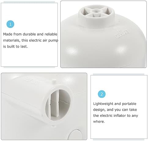 Quickly Inflates Air Mattresses Pools in Minutes USB Rechargeable Inflater Pump for Camping Picnic or Home Use