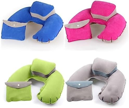 Sapphire Blue U-Shape Travel Pillow for Comfort on the Go