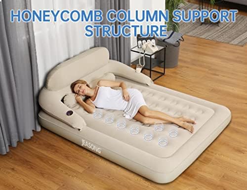 Ergonomic Air Mattress for Home Camp or Guest Use
