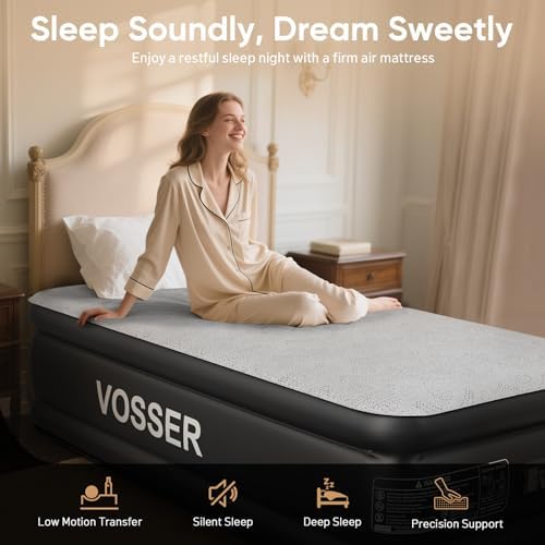 VOSSER Twin Air Mattress with Built-in Pump