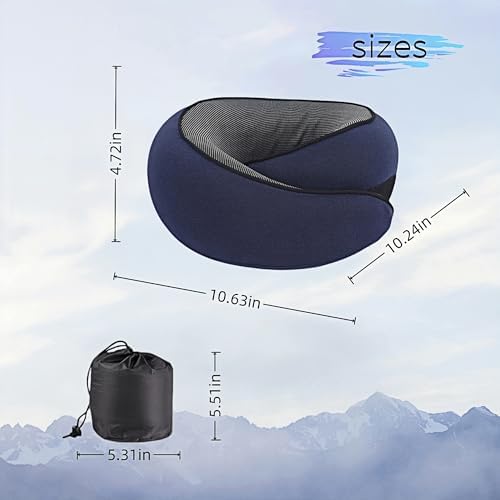 Memory Foam Comfort Neck Pillow for Travelers and Office Use
