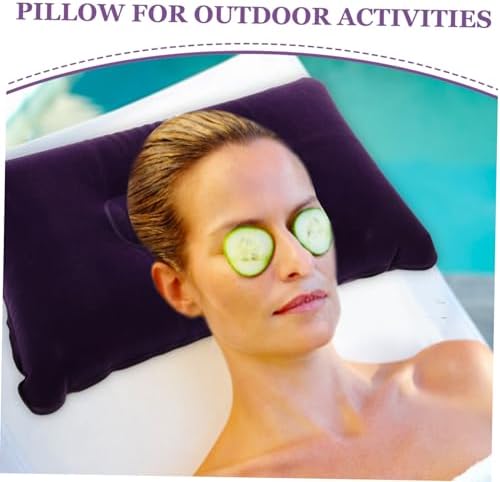 Thick Flocking Travel Pillow for Camping Naps and Neck Support