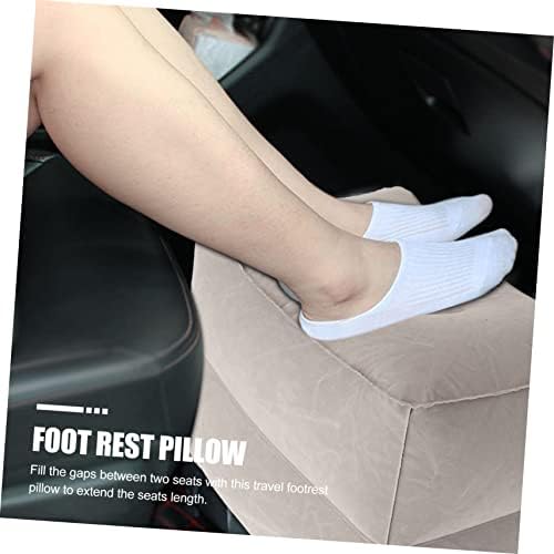Safe Inflatable PVC Foot Pillow for Airplane Car Train