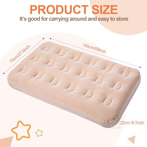 Perfect 2-Piece - Inflatable Air Mattress for Kids Easy to Use Durable