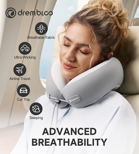 Drembloo Memory Foam Travel Pillow