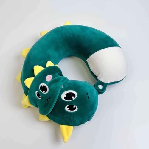 Adorable Green Dragon Travel Neck Pillow