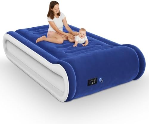 Luxury Arc-Shaped Twin Air Mattress with Built In Pump