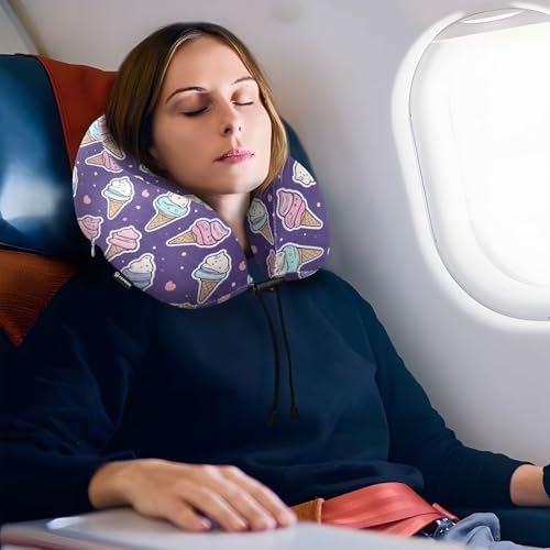 ALAZA Neck Travel Pillow with Memory Foam and Washable Cover