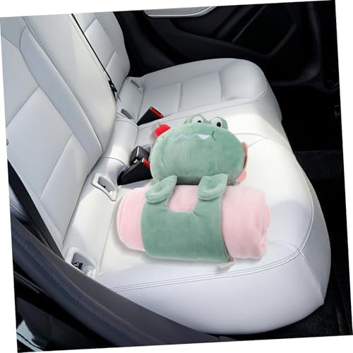 Milisten Foldable Cartoon Pillow and Blanket for Travel and Car