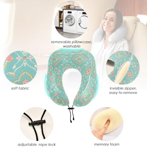 ALAZA Memory Gold Neck Travel Pillow