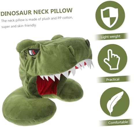 Cool Cylindrical Dinosaur Pillow for Travel