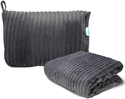 Blissology 2-in-1 Travel Pillow Blanket Set