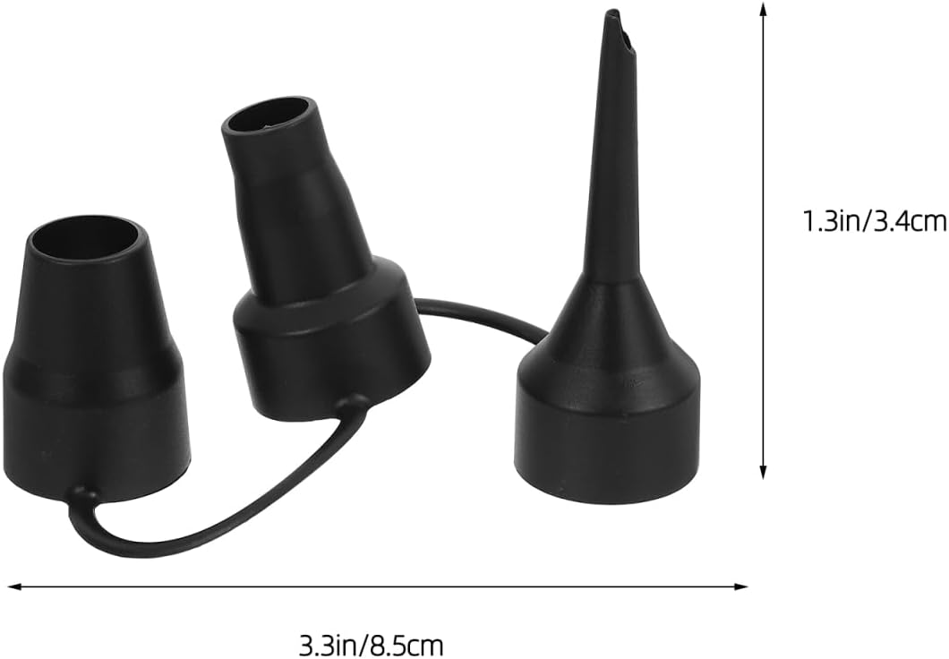 4Pcs Multi-Size Plastic Air Pump Nozzles - Portable Comfortable For Electric Inflators Air Beds Bikes More